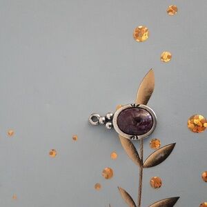 COPY - Carolyn Pollack purple stone pendant/charm